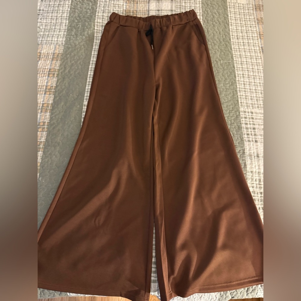 SHEIN Stretchy Wide-Leg Pants
